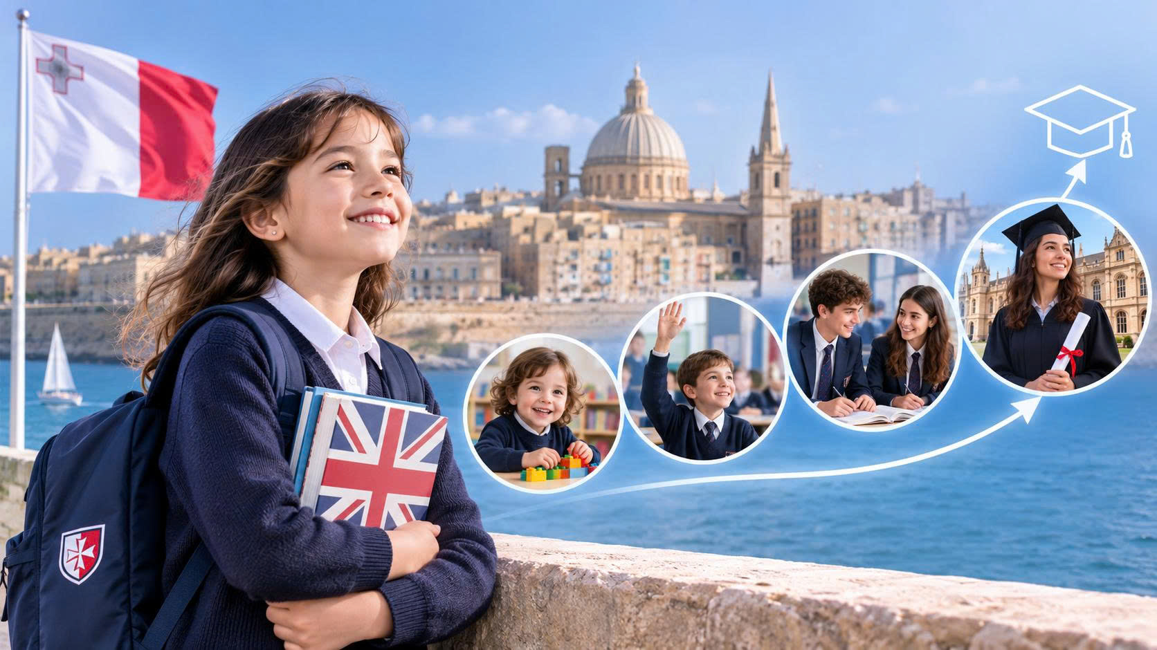 Định Cư Malta Cho Con: Lộ Trình Giáo Dục Chuẩn Anh Từ Mầm Non Đến Đại Học