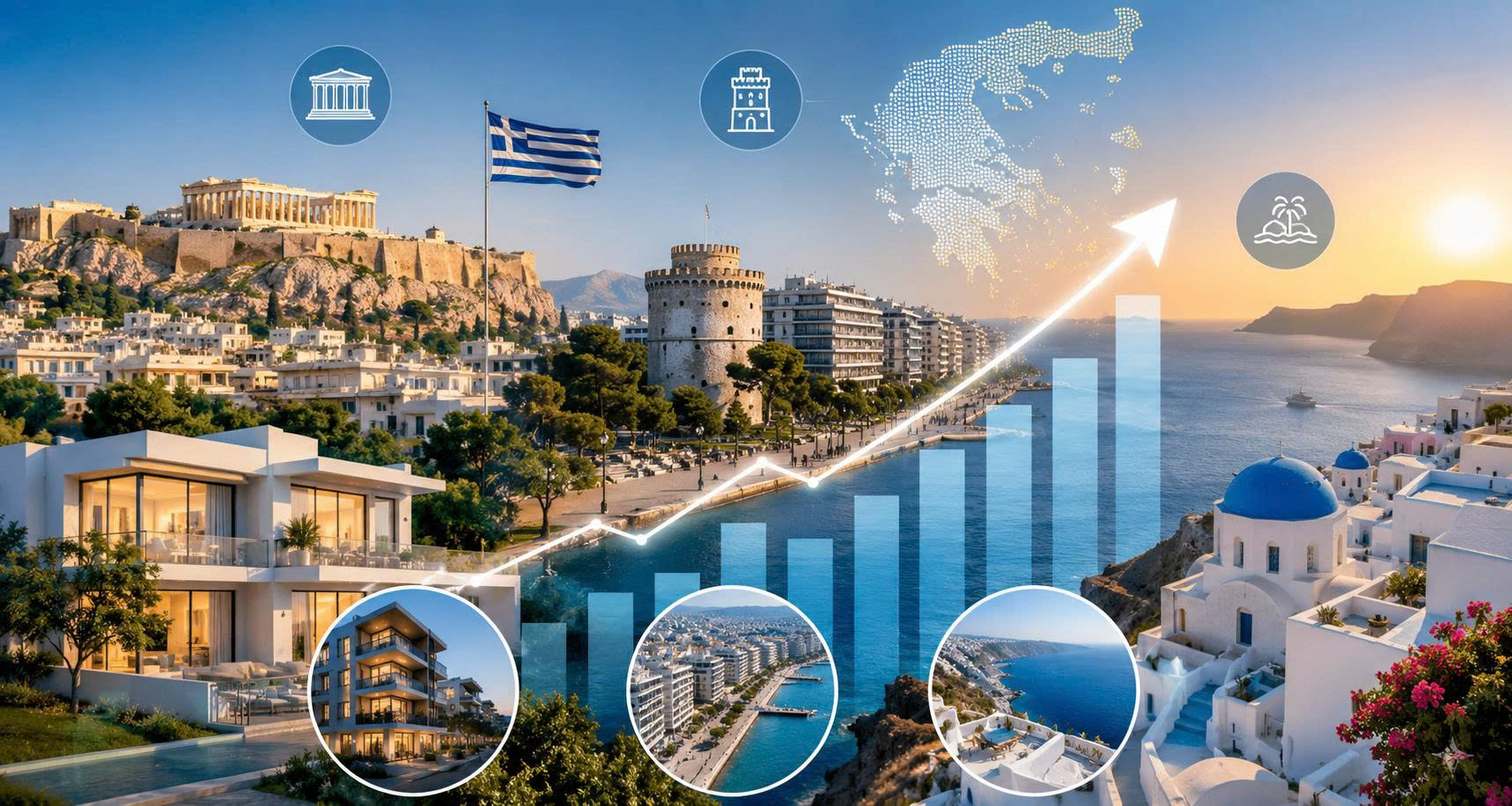 Giá Bất Động Sản Hy Lạp 2026: Athens, Thessaloniki Và Các Đảo